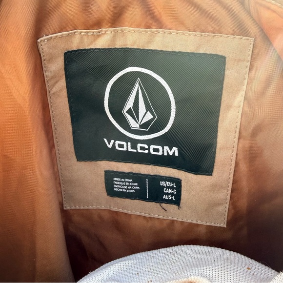 Volcom Tan Quilted Coat Shacket - Picture 7 of 8
